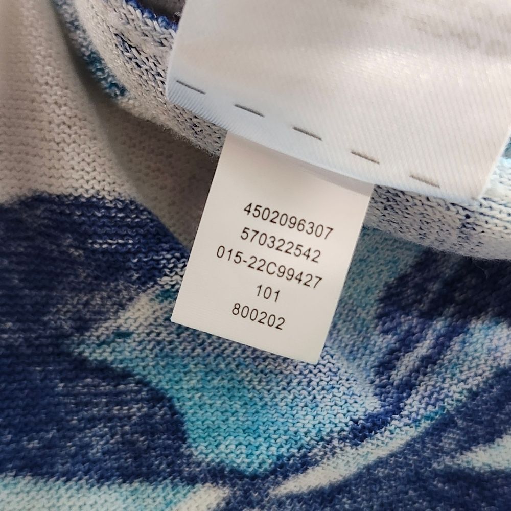 Chico's Spring Paradise Cardigan Sweater Floral Pattern Longline Lightweight - Picture 10 of 13